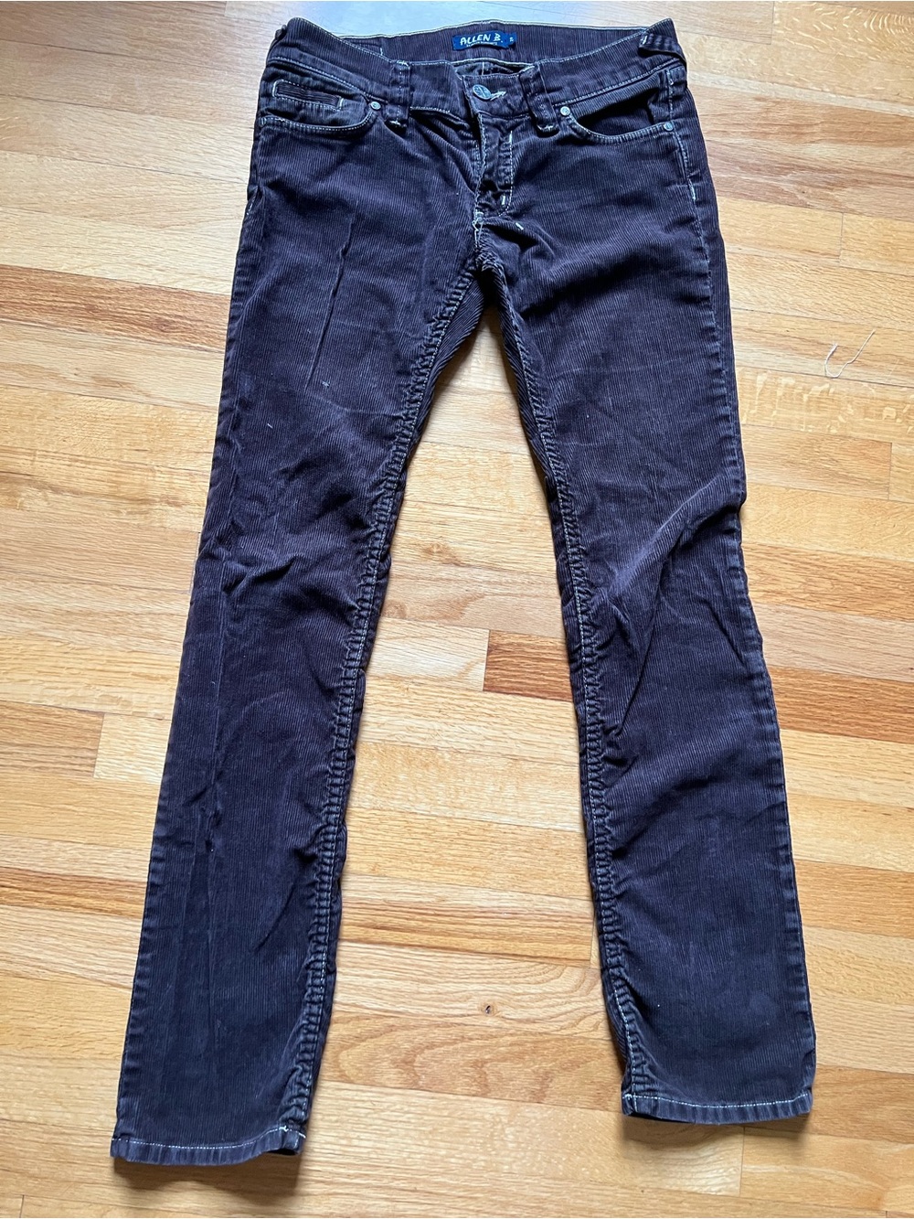 BROWN Allen B. by Allen Schwartz Y2K Corduroy Slim Jeans size 29